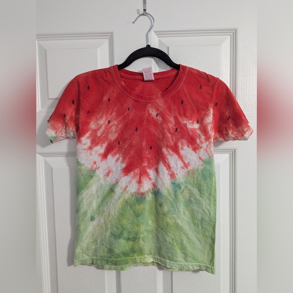 Hand Dyed Watermelon Tie-Dye Kids Tee
